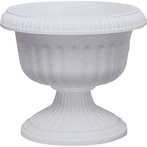 Urn Planter, 17.63 in W, 17.63 in D, Plastic, Stone