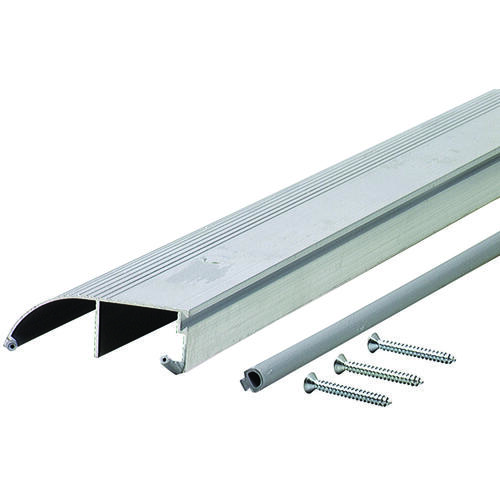 TH153 Bumper Threshold, 72 in L, 4 in W, Aluminum, Mill