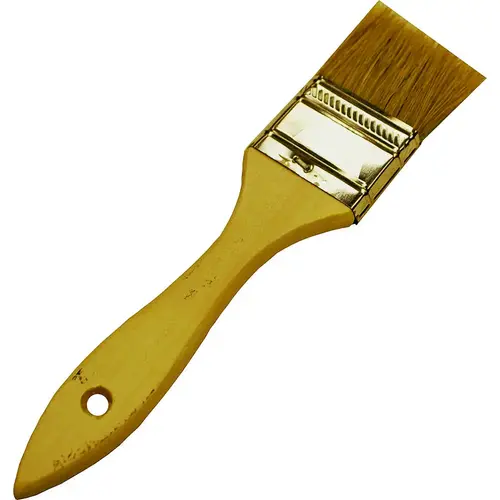 Paint Brush, 2 in W, 1-11/16 in L Bristle, China Bristle, Plain-Grip Handle