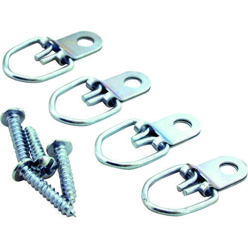 Frame Hanger, 4.5 lb, Steel, Zinc, Zinc, Flush Mounting - pack of 4