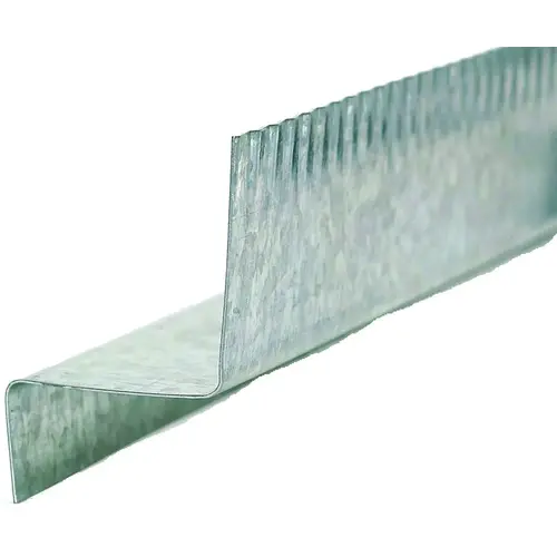 Z-Bar Flashing, 10 ft L, 3/8 in W, Galvanized Steel - pack of 50