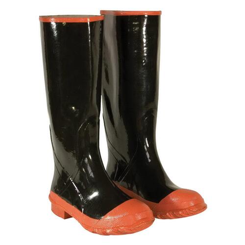 CLC R21009 Rain Boots Series Rain Boots, 9, Black, Slip-On Closure, Rubber Upper Pair