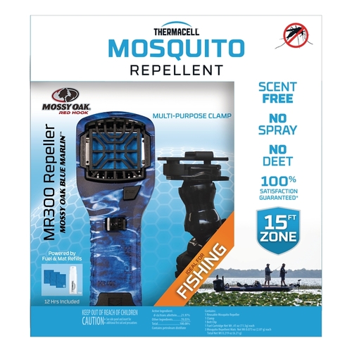 Thermacell MR300MO Portable Mosquito Repeller, 12 hr Refill, 15 ft Coverage Area, Mossy Oak Housing