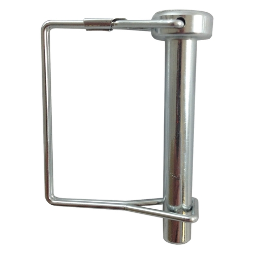 Quick Pin Square Bail, 2-1/2 in L Usable, Metal, Zinc