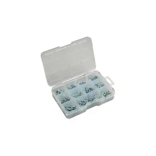 Wood Screw Kit, Plastic/Steel, 245-Piece