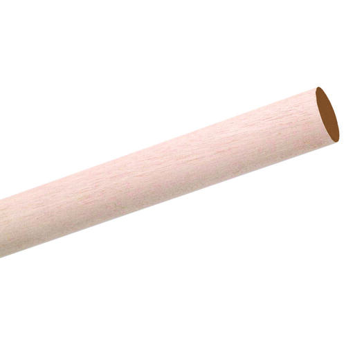 Dowel Rod, 5/8 in Dia, 48 in L, Birchwood