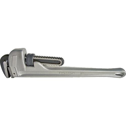 Superior Tool 4818 0 Pipe Wrench, 2-1/2 in Jaw, 18 in L, Straight Jaw, Aluminum, Epoxy-Coated