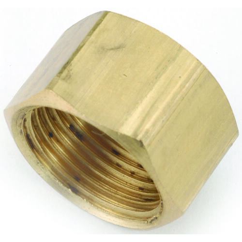 Tube Cap, 5/8 in, Compression, Brass