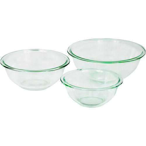 81572L11 Mixing Bowl Set, Glass, Clear - pack of 2