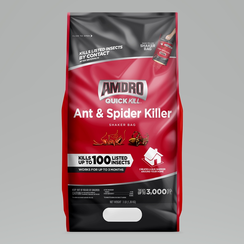 Amdro 100545849 Ant and Spider Killer Solid, Solid, 3 lb Bag Brown/Gray/Tan