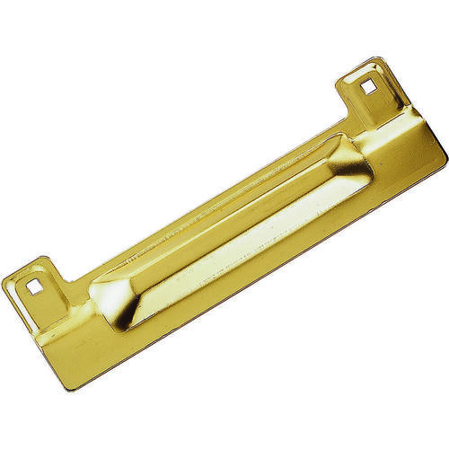 Latch Guard, Steel, Brass, 11-3/4 in H, 3-1/2 in W