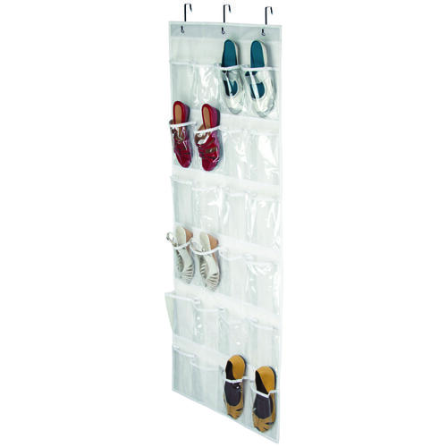 HoneyCanDo SFT01575XCP10 Shoe Organizer, 19 in W, 57 in H, Fabric