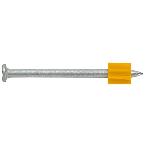 Drive Pin, 0.145 in Dia Shank, 2-1/4 in L, Steel/Plastic, Zinc - pack of 100