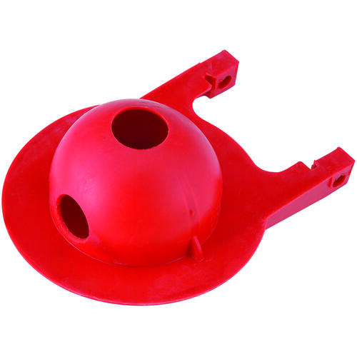 Toilet Flapper, Specifications: 3 in Size, Rubber, Red