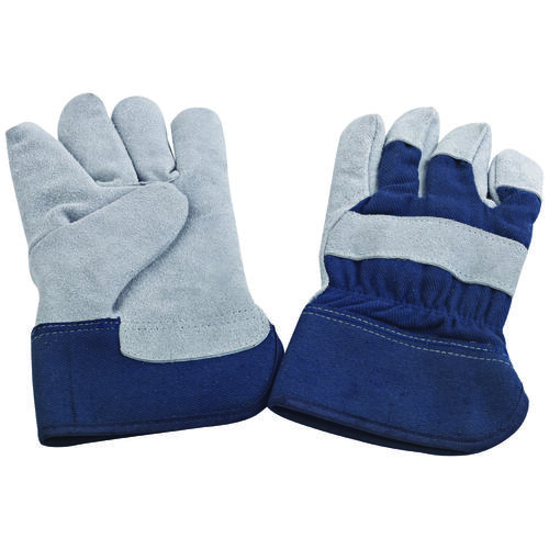 Diamondback JF 6317 Gloves, For All Genders, L, 11.5 in L, Continuous Thumb, Wide Safety Cuff, Polyester Lining, Blue