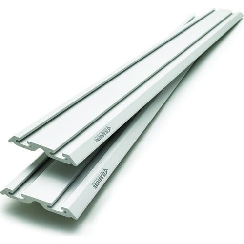 Gladiator GAWC042PZY Wall Channel, 75 lb Capacity, PVC, Gray, 48 in L, 6 in W - pack of 2