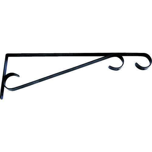 Landscapers Select GB0283L Hanging Plant Bracket, 15-1/2 L, Steel, Black, Wall Mount Mounting