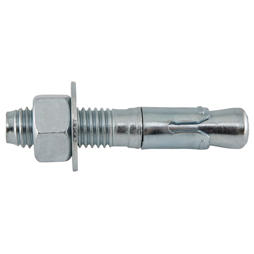 Power-Stud 7430SD1 Wedge Anchor, 5/8 in Dia, 3-1/2 in OAL, Carbon Steel, Zinc - pack of 25
