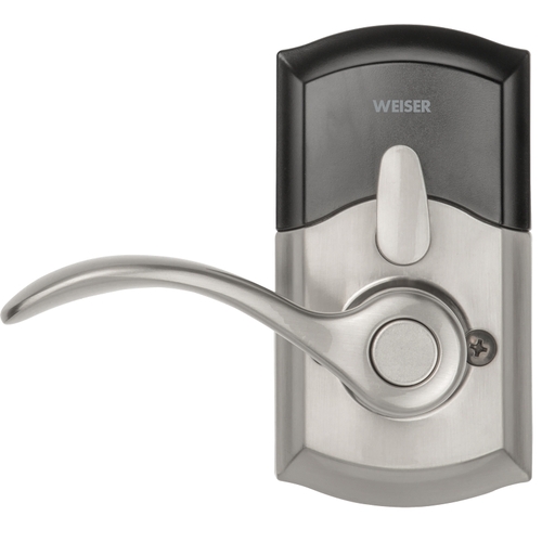 Weiser 9GED26000-001 SmartCode 10 Series Electronic Lock, Grade 2 Grade, Keyed Key, Metal, Satin Nickel, Commercial