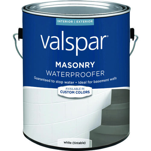 Valspar 82085C-XCP4 82085 Series 024.0082085.007 Masonry Waterproofer, White, Liquid, 1 gal Pail - pack of 4