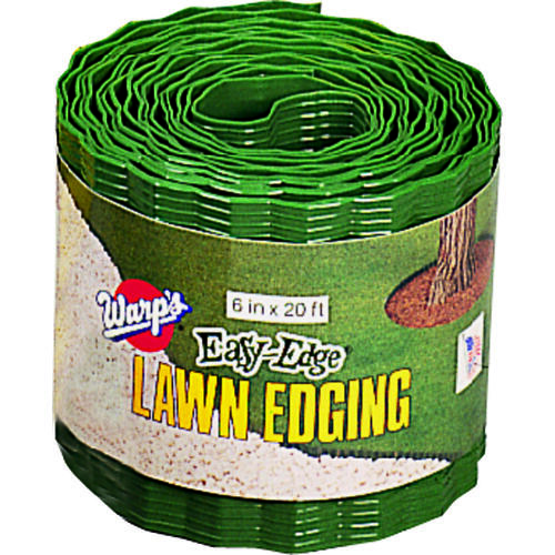 Warp's LE620G Easy-Edge LE-620-G Lawn Edging, 20 ft L, 6 in H, Plastic, Green