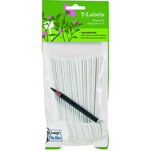 Gardener's Blue Ribbon T023B-6 Blue Ribbon T023B T-Label, White Background