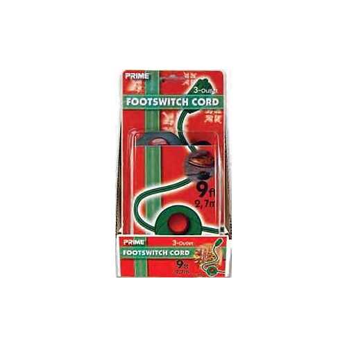 Prime FSL780609 Extension Cord, 16/2 AWG Cable, 9 ft L, Green