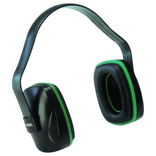 MSA SWX00379/10004293 10004293 Ear Muffs, 22 dB NRR, Plastic, Black/Green