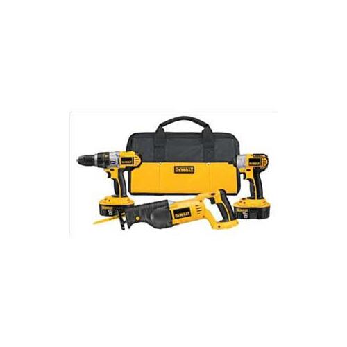 Combination Kit, Battery Included, 18 V, 3-Tool, Includes: (2) 18V XRP Battery Packs, DW9116 Charger