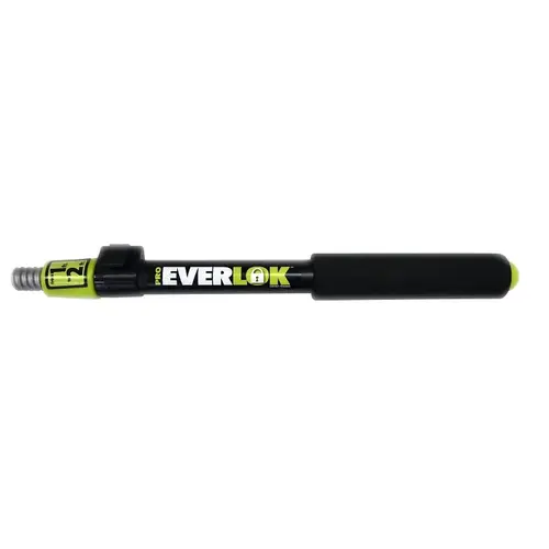 Linzer RPE112 Pro Everlock Extension Pole, 1 to 2 ft L, Aluminum, Foam-Padded Handle