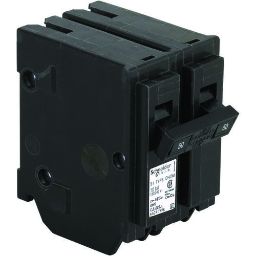 Homeline Circuit Breaker, Mini, 50 A, 2 -Pole, 120/240 V, Plug Mounting