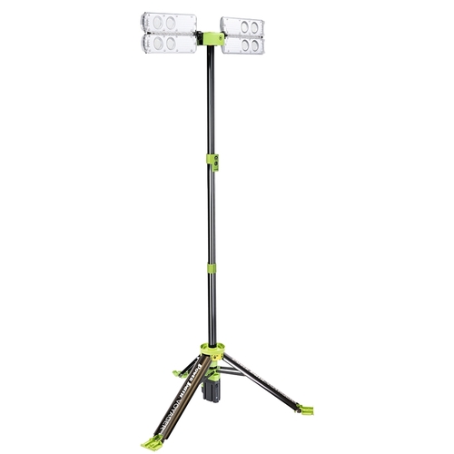 PowerSmith PVLR8000A Voyager Series Work Light, 0.52 A, 120 V, 52 W, Lithium-Ion, Rechargeable Battery, 2-Lamp