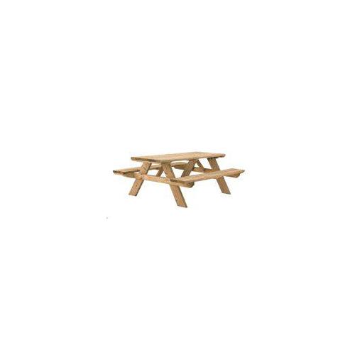 UFP RETAIL, LLC 106116 Picnic Table, 27-1/2 in W, 6 ft H, Pine Table, Southern Yellow Table