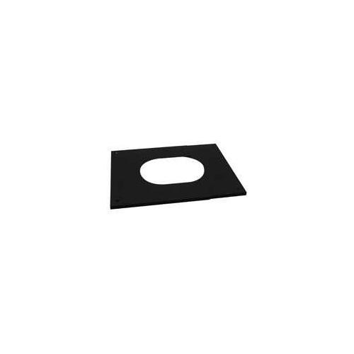 Adjustable Pitch Ceiling Plate, 7 in Pipe, Black, Matte