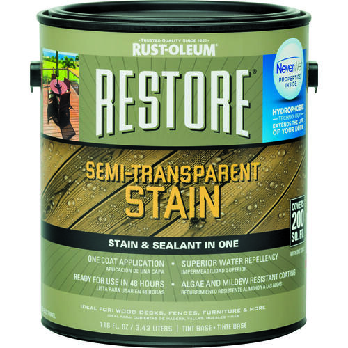 RustOleum 287397 RESTORE Wood Stain, Liquid, 1 gal