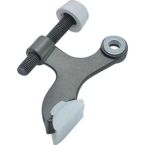 Deluxe Hinge Pin Door Stop, 2-5/8 in Projection, Die-Cast Zinc & Plastic, Venetian Bronze