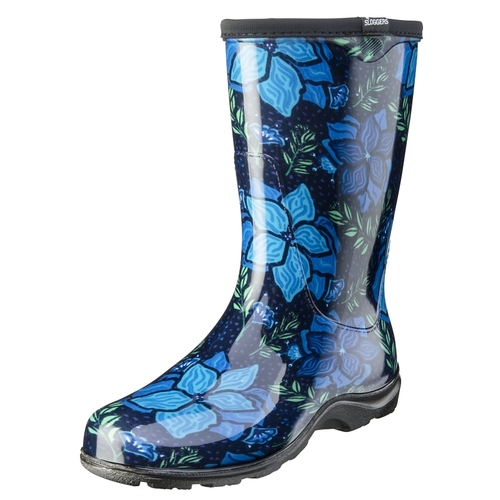 Sloggers 5018SSBL09 5018SSBL-09 Rain Boots, 9, Spring Surprise, Blue