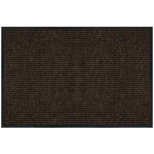 Multy Home 1005375 Non-Slip Utility Mat, 3 ft L, 2 ft W, Tri-Rib Pattern, Polypropylene Rug, Tan