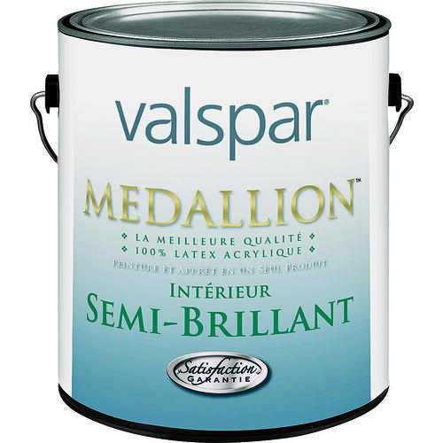 Medallion 24051GAL Interior Paint, Semi-Gloss, Clear, 1 gal Can