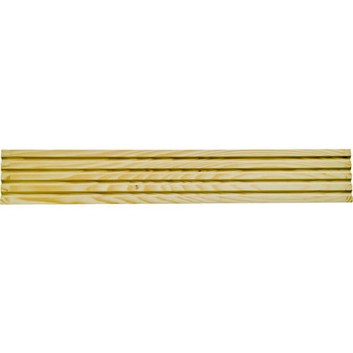 Waddell RFC37-XCP10 Moulding, 3-1/4 in W, Casing, Fluted Profile, Pine - pack of 10