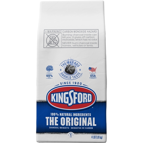 KINGSFORD 10044600320707-XCP6 Original Charcoal Briquette, Wood, 4 lb Bag - pack of 6
