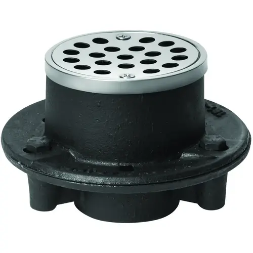 Shower Drain, Iron, Black