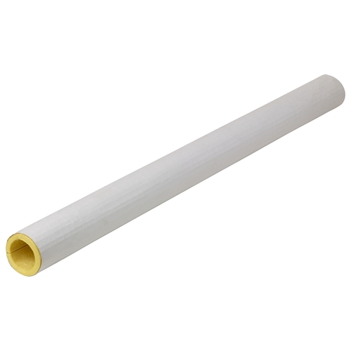 F13X Tubular Pipe Cover, 3 ft L, Fiberglass, White, 1-1/4 in Pipe