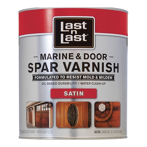 Last N Last 94104 Marine and Door Spar Varnish, Satin, 1 qt