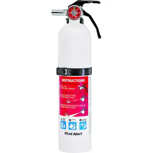 Rechargeable Fire Extinguisher, 2.5 lb Capacity, Monoammonium Phosphate, 1-A:10-B:C Class - pack of 4