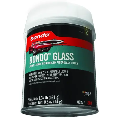 Bondo SSPTES Glass Reinforced Filler, 1.37 lb Can, Paste, Pungent Organic