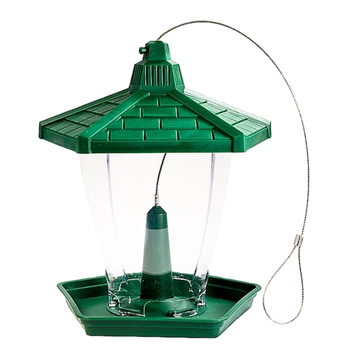 Perky-Pet HF950 Wild Bird Feeder, Perch, 1.25 lb, Plastic, Green ...