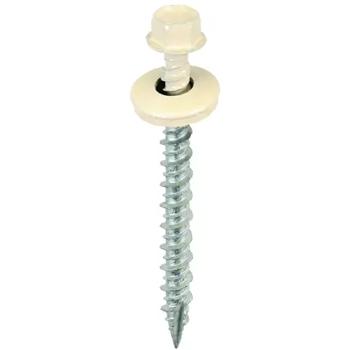 Screw, #9 Thread, High-Low, Twin Lead Thread, Hex Drive, Self-Tapping, Type 17 Point Light Stone