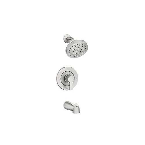 Rinza Posi-Temp 1-Handle Lever Tub & Shower Faucet, Spot Resist Brushed Nickel