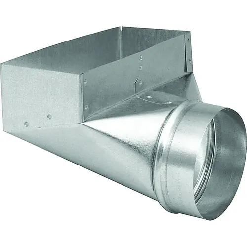 Angle Boot, 3-1/4 in L, 10 in W, 4 in H, 90 deg Angle, Steel, Galvanized